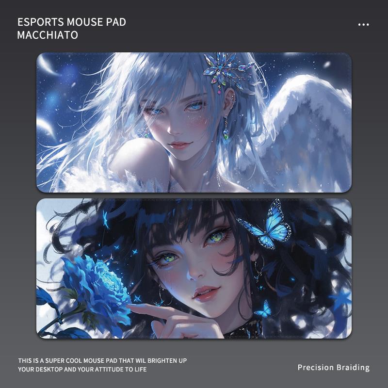 滑鼠垫超大禁欲系笔记型电脑桌垫电竞游戏滑鼠垫定制动漫键盘垫子