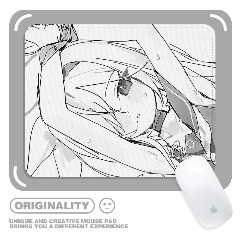 束缚住的普拉娜鼠标垫二次元锁边宿舍电脑桌垫萌妹可水洗加厚耐磨