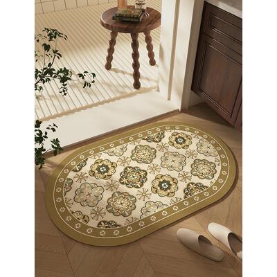 美式硅藻泥浴室地垫卫生间厕所吸水速干防滑脚垫家用防水加厚垫子