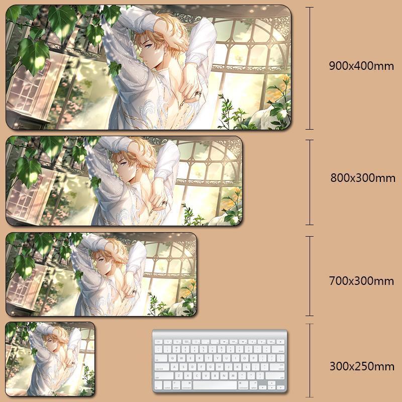 恋与制作人滑鼠垫白起李泽言凌肖许墨周棋洛书桌垫二次元键盘垫