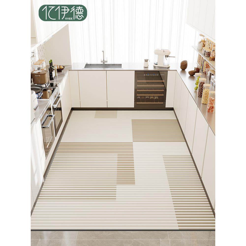 厨房防滑防油地垫可擦免洗全铺地毯防水专用脚垫满铺硅藻泥吸水垫