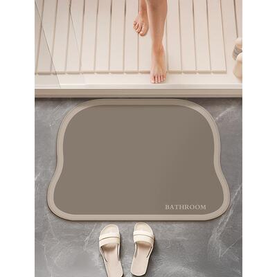 地板垫浴室家用浴室防摔吸水脚垫浴室硅藻泥防滑垫浴室专用可定制