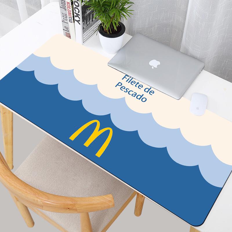 麦门永存超大鼠标垫男女生麦当劳游戏键盘垫卡通可爱书桌垫子定制