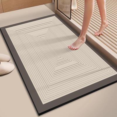 卫生间地垫干湿分离门口洗手池厕所硅藻泥大尺寸浴室吸水垫可裁剪