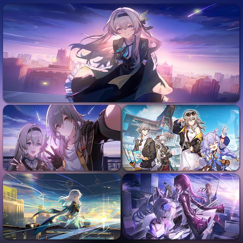 星穹铁道滑鼠垫超大号定制二次元动漫键盘电脑办公电竞游戏桌垫子