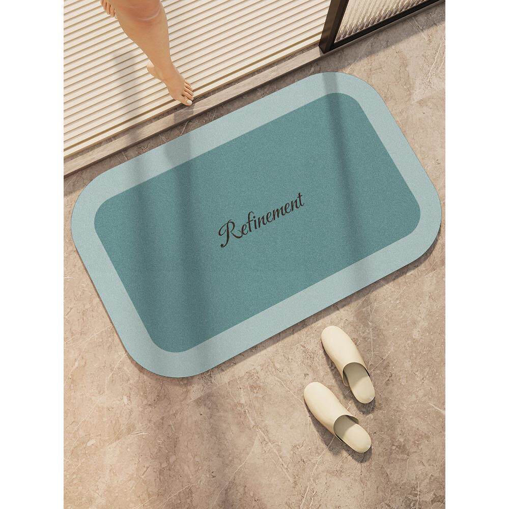 卫生间吸水地垫大尺寸洗手池浴室柜防滑脚垫门口耐脏硅藻泥可裁剪