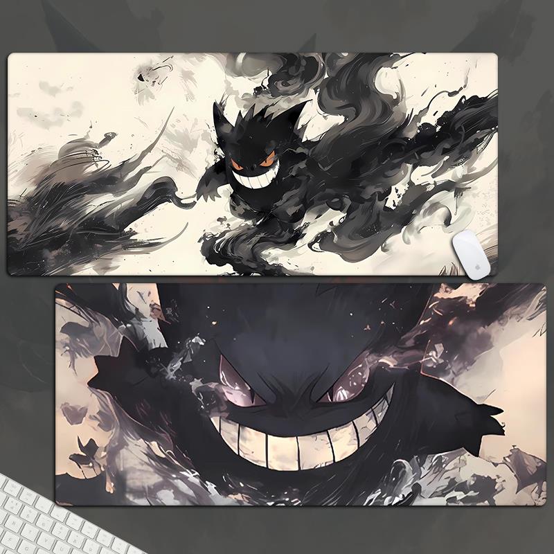 卡通动漫耿鬼滑鼠垫超大男生电竞游戏办公桌垫电脑键盘垫防滑锁边