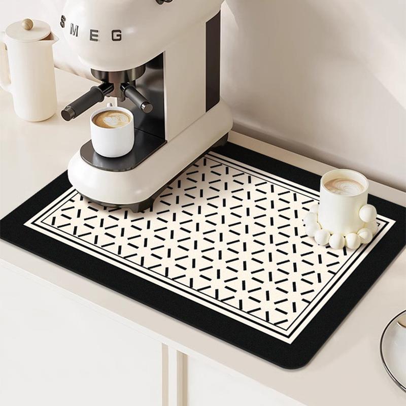 咖啡机沥水垫厨房台面吸水硅藻泥软垫碗盘隔热垫卫生间洗漱台杯垫