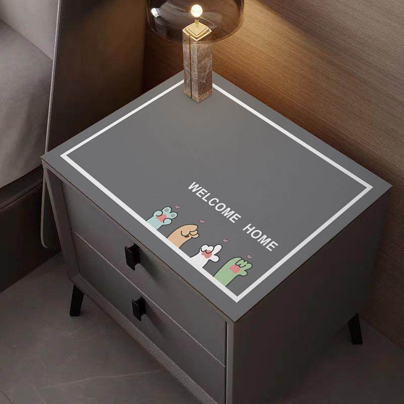 床头柜垫子免洗冰箱茶几桌布防水防油硅藻泥桌垫洗衣机电视柜盖布