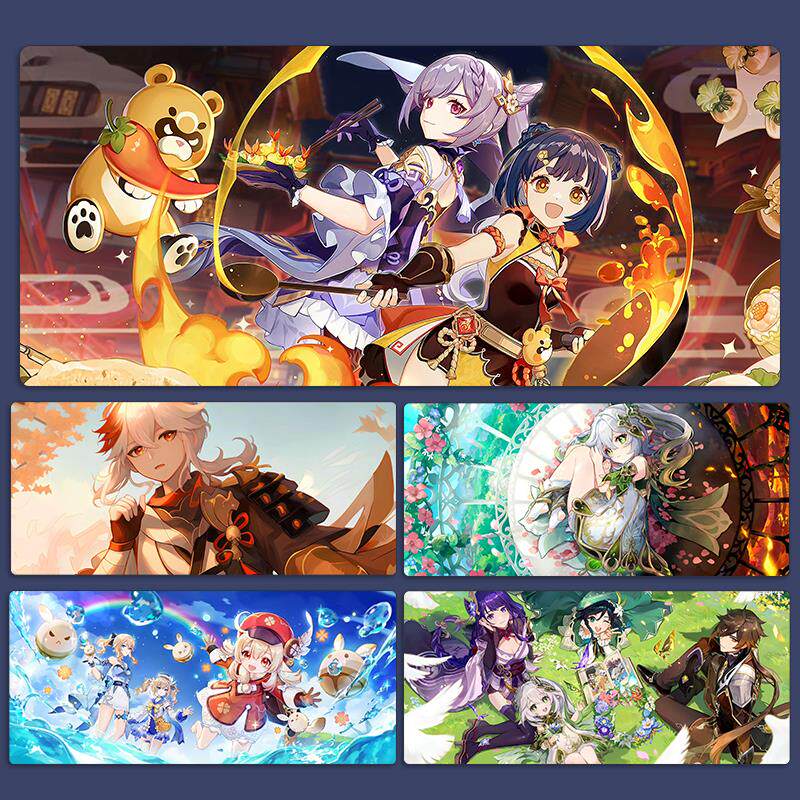 源信冲击电子竞技特大号鼠标垫核桃山核桃二十雨有喜动画男孩二维