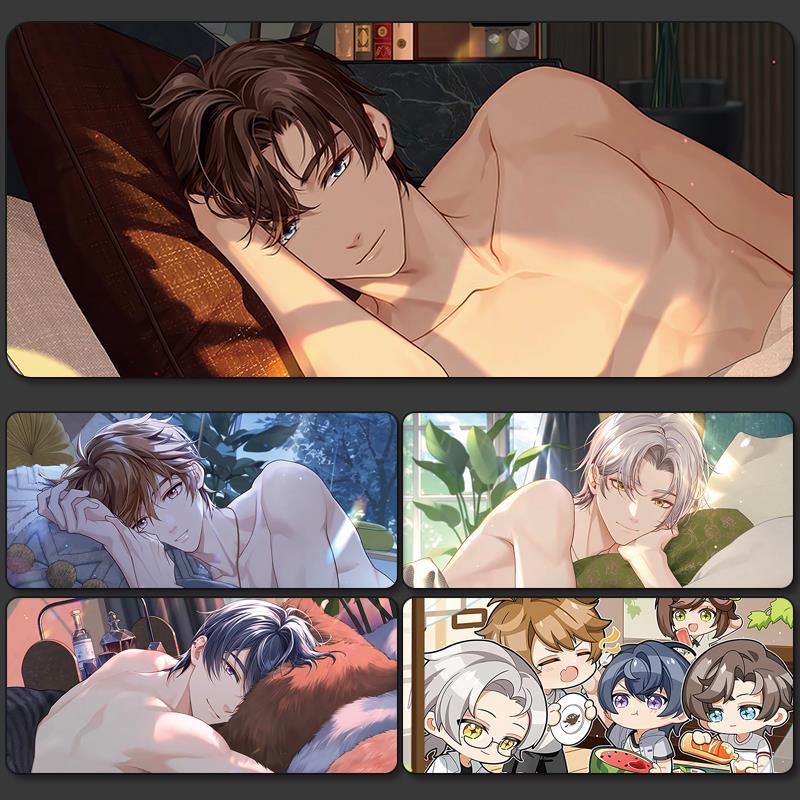 未定事件簿鼠标垫超大陆景和夏彦左然莫弈动漫二次元女生桌垫定制