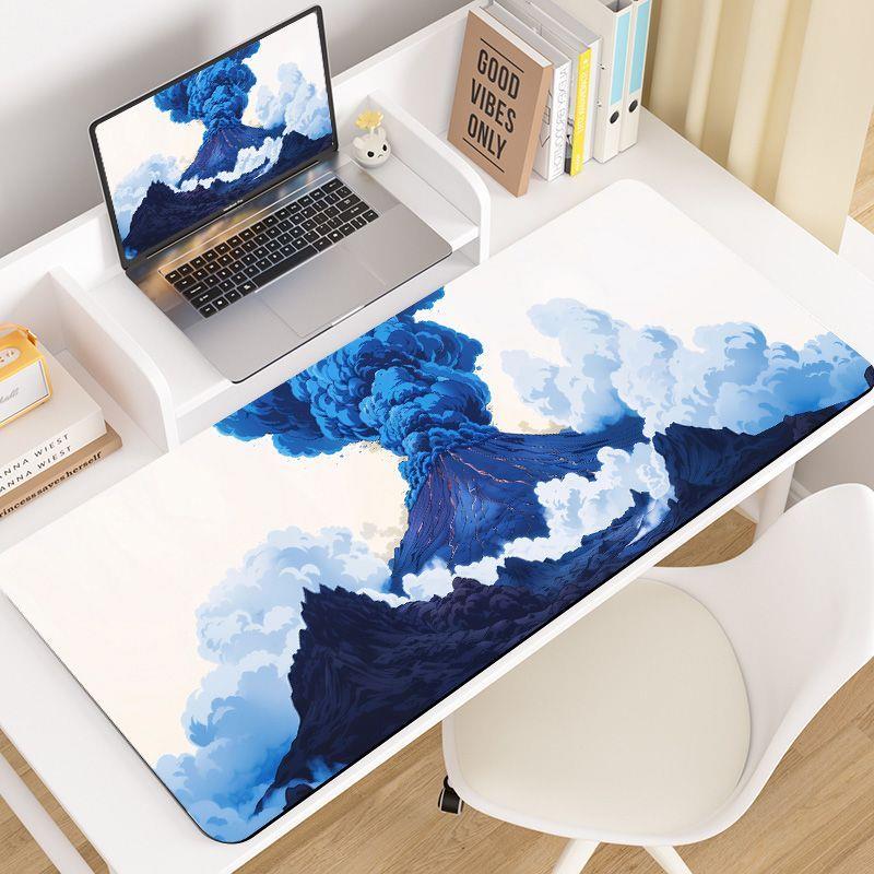 超大号鼠标垫风景山水电脑书桌垫宿舍防滑键盘垫风景专用电竞游戏