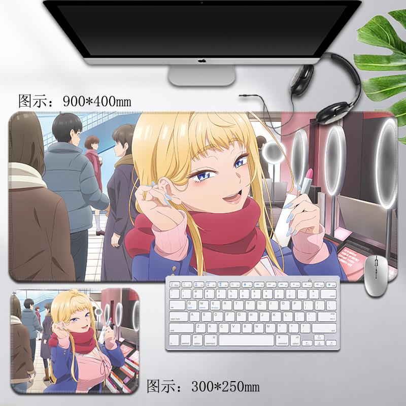 北海道辣妹贼拉可爱鼠标垫金古锥超大号键盘桌垫冬木美波动漫周边