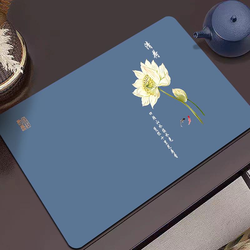梦动新款加厚中式禅意吸水茶垫家用黑科技硅藻泥茶几垫桌旗垫桌垫