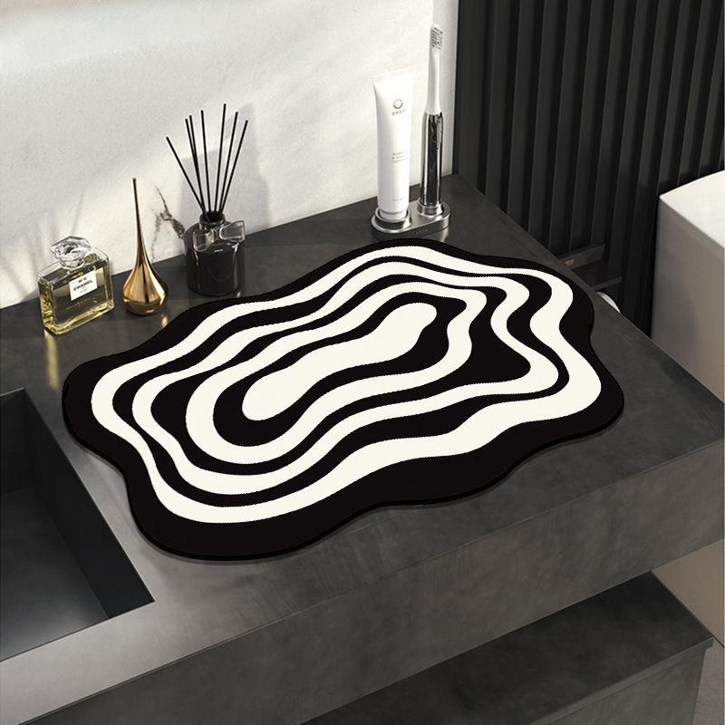 硅藻泥厨房餐桌碗杯垫洗手台台面沥水垫隔热吸水家用免洗防滑垫子