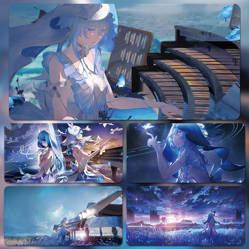 鸣潮守岸人鼠标垫学生办公游戏办公桌电脑学生周边超大锁边键盘垫