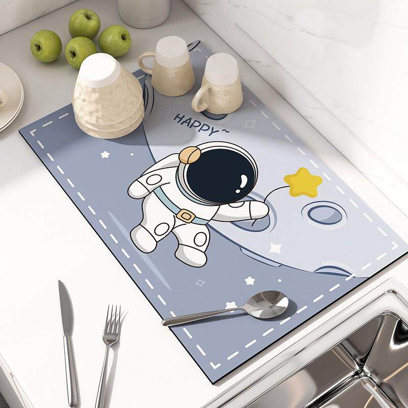 厨房台面垫子软矽藻泥桌面吸水凉垫杯垫化妆室洗手台餐具防滑沥水