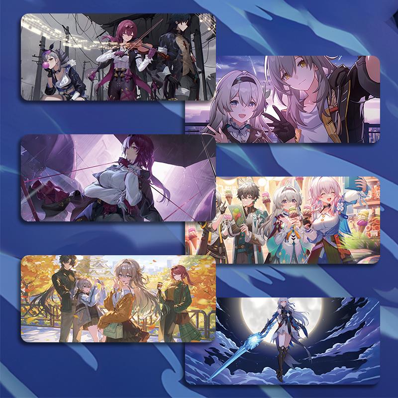 崩坏星穹铁道滑鼠垫超大号小号电竞游戏电脑键盘垫动漫二次元桌垫