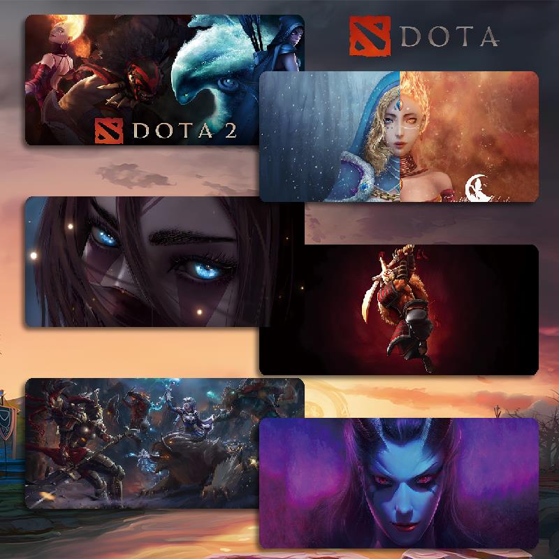 DOTA2鼠标垫超大号小号刀塔电竞游戏电脑键盘垫笔记本男桌垫定制