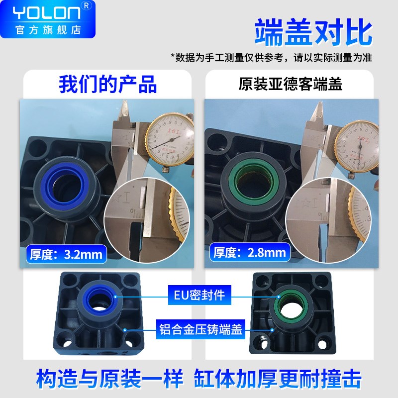 亚德客型标c准气缸SC80小型63气动32大推力40X50X75X100X150X200