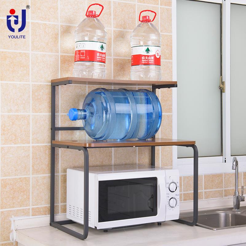 厨功微波炉层架0405-08P房置物架多铁艺能收纳架子