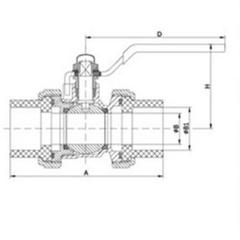 VG华龙热巨水RPPR球铜阀PP20-6GJW3水管暖气分水器双活接熔阀门开
