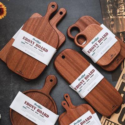 H木乌N檀木实木整砧切菜板案板F98H6795辅食板板水果面包牛排餐盘