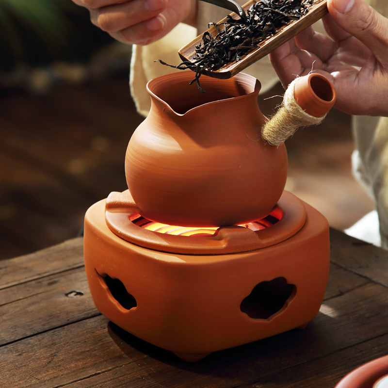 静音迷你电陶炉茶炉煮茶壶小型家用烧水炉老式电热丝X方红泥煮砂