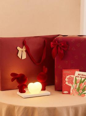 婚兔子长明灯婚结礼物送SHBJ1703新人床高档实用小众高级新婚朋友