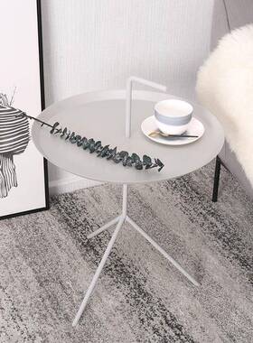 北欧小茶几s铁艺金i属角几丹简雨伞桌约麦现代n移动沙发手提网红