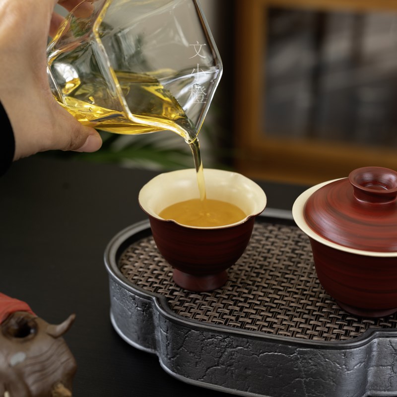 文小橙纯锡壶承做旧日p式茶具高端干泡台茶盘家用托盘储水紫砂壶