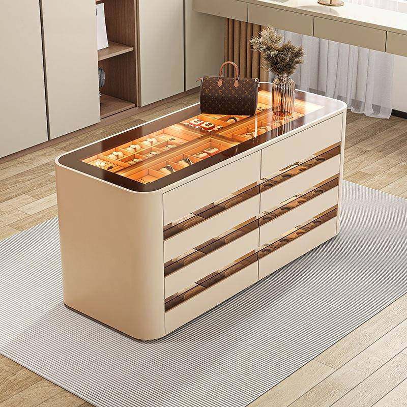 衣帽间DER中岛台收轻奢感家用宝首饰展珠柜卧室纳斗柜落地柜首饰,住宅家具,斗柜,淘宝优惠券,粉丝福利购,淘宝优惠卷