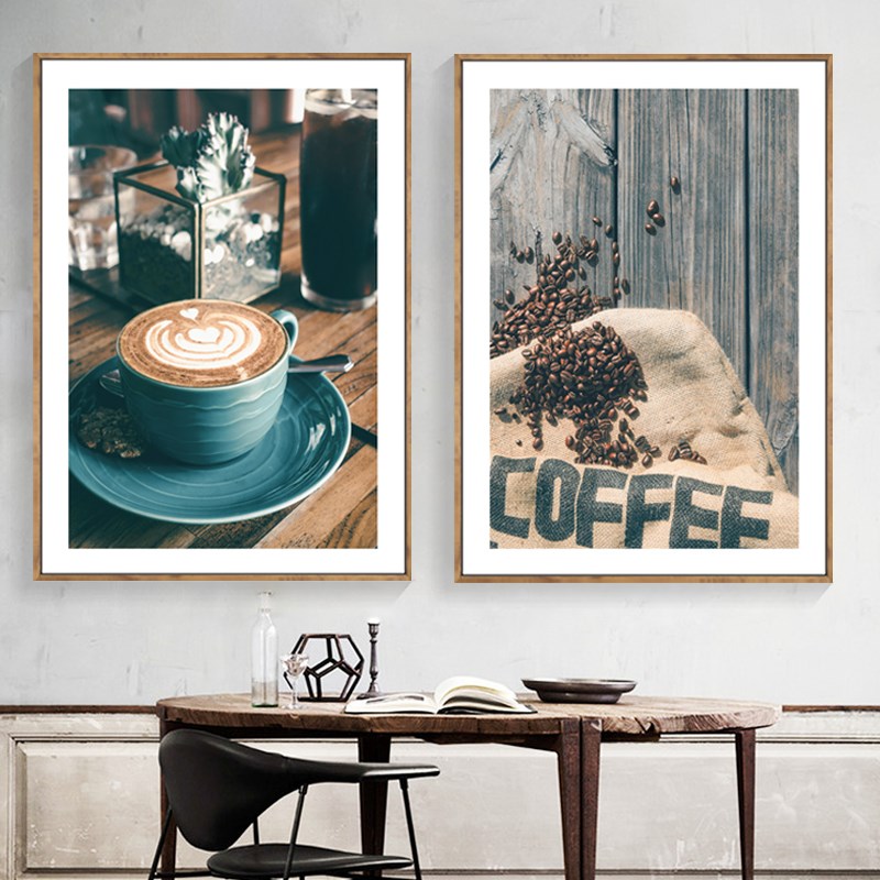 咖啡店装饰画摆件咖啡厅主题餐厅奶茶店K墙面挂画工业风复古壁画