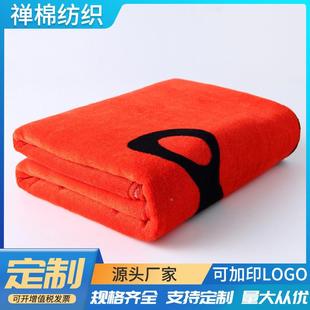 广东厂家单面割绒沙巾全棉活性印花大o巾印刷浴log滩新品 浴巾印花
