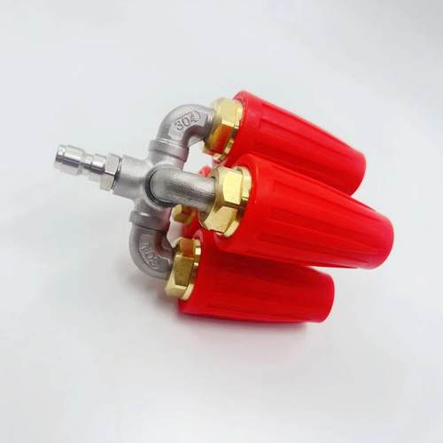 高压枪旋转喷水S头铜搭四通配不锈钢水管接头TIP1/4BFY4000PI