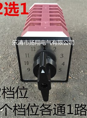 LW38A LW112 LW12-16/6节 12十二档位 12选1 选择 万能转换开关