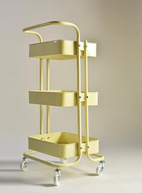 妙HOME小推车厨房落地多层移动书架RASKOG拉斯克带轮置物架