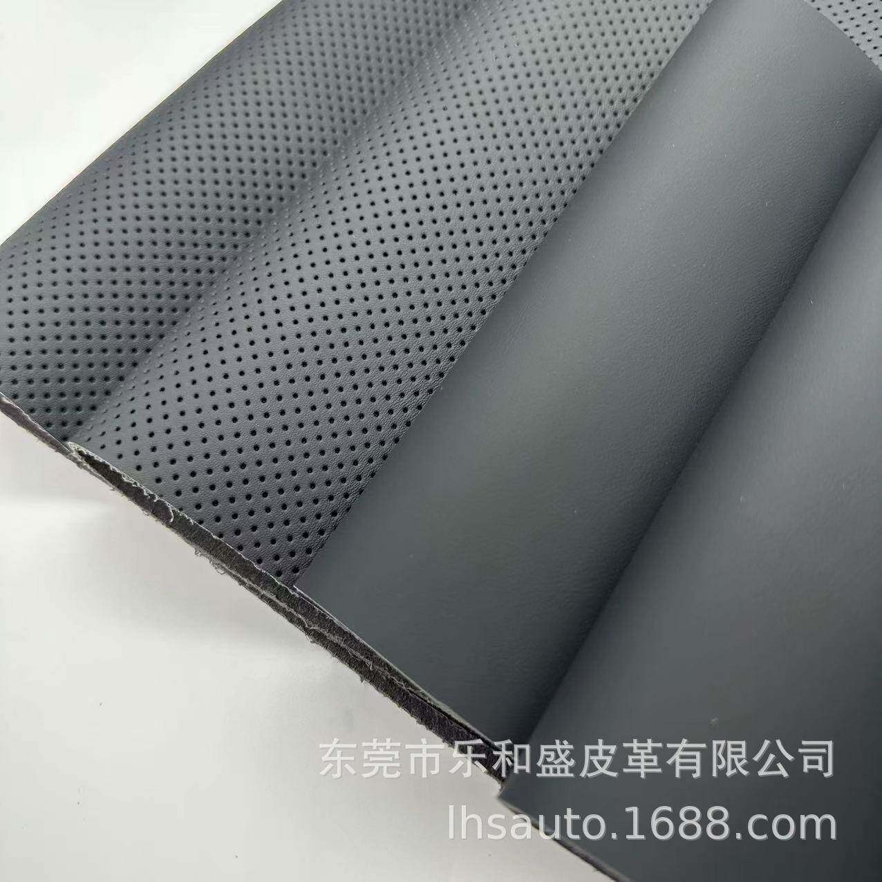 汽车用品黑色打半孔方向盘套超细纤维皮革耐用防滑环保透气超纤皮
