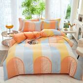 2四025新款 纯棉件套网1101 床单南被套通家纺红风床上用品被罩