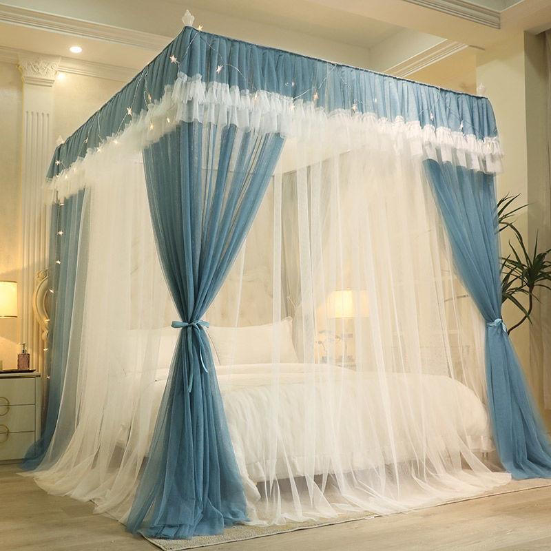 韩版加密双宫层纱蚊帐2025新款家用门卧室落地式三廷免EG8WcgsQ安