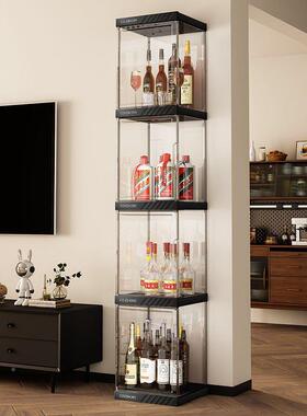 酒柜置架家宿舍红酒柜办用台公室迷你HOQ展示架吧小型透明收纳物