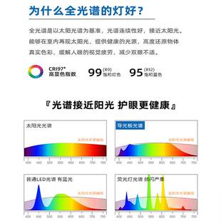 可摇头卧室风扇吸顶灯全光谱护眼智能餐厅书房一体隐形风扇灯具
