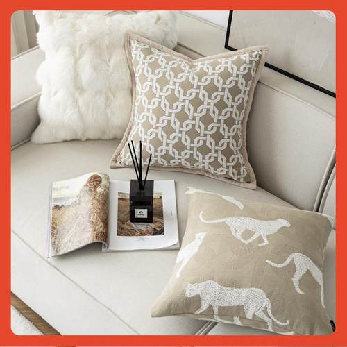 ?燕麦色轻枕奢酒店样板间代简现约F769M85H沙发头客厅抱腰枕床靠