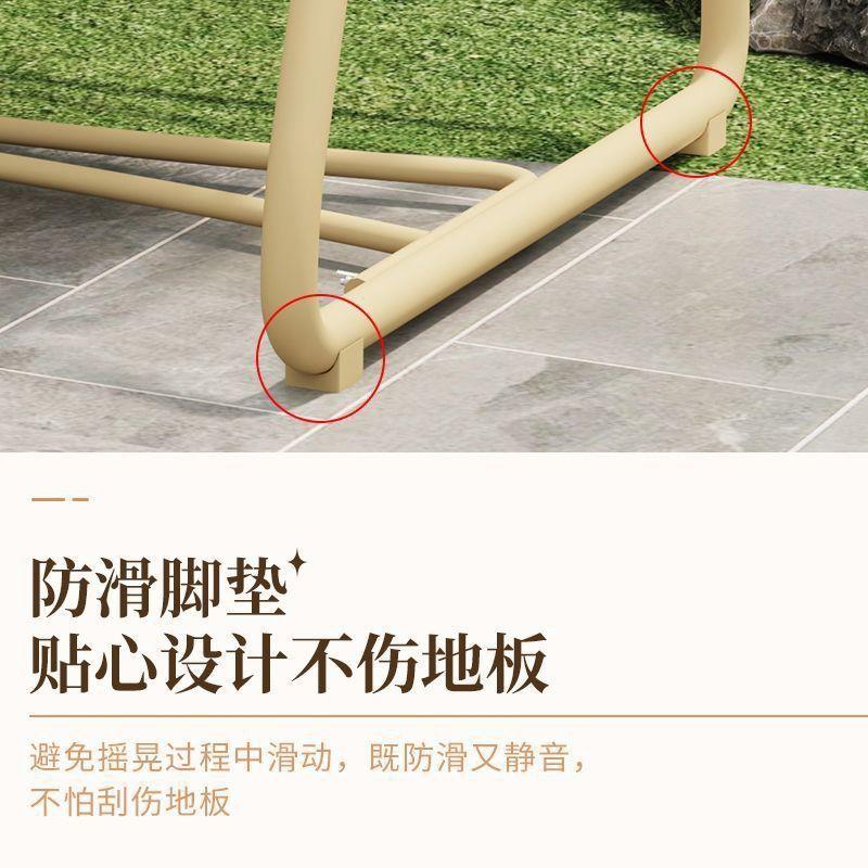 庭院摇椅座秋千别墅休闲院DZ587藤编阳台网红椅吊小床粗户加外秋