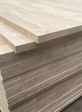 橡胶木指接接板插接直拼板国U贴V免漆拼家具板泰橱柜衣柜YVW体面