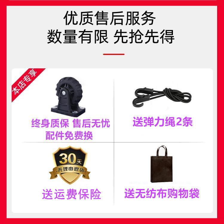 叠折手拉车音小推车拉货搬YYD运李车便携家用买菜拉行静万向轮