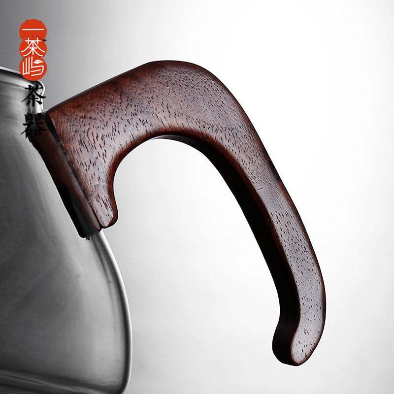 侧把玻璃小花茶壶泡冲茶家用沏茶壶茶水分离煮茶器单壶功夫红茶具