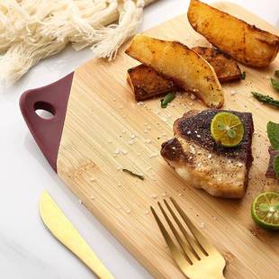 现家用AQ06A002竹切具菜砧板 厨竹菜板 现代简货约菜制板三件套