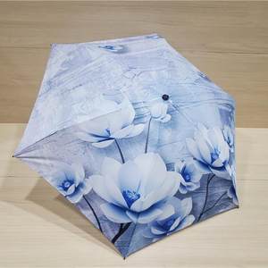 日系超78克纳轻米插画佛系三巧折超细铅笔羽伞防毛晒便携小太1267