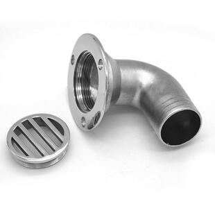 游艇地漏用排水出32MM 38M水3下水管栓口不盖锈钢弯头地漏户外活